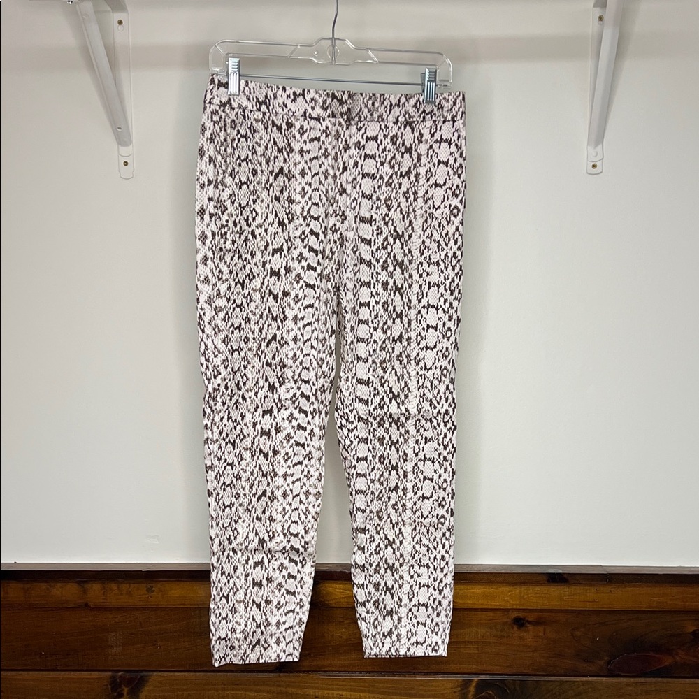 Max‎ Mara Snakeskin Print Ankle Pants- 8